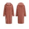 La Belle Shinyoung Fur Hood Reversible Mouton Long Coat Lb103ct