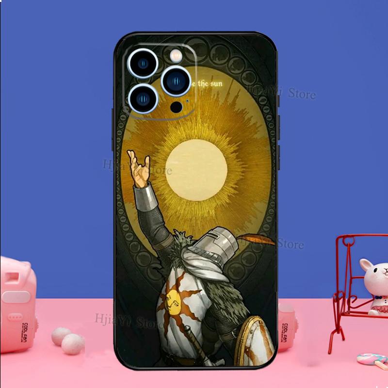Слава Солнцу Dark Souls Чехол Для iPhone 16 15 13 11 14 Pro Max 12 Mini Plus XR X XS Max Силиконовый Чехол для Телефона