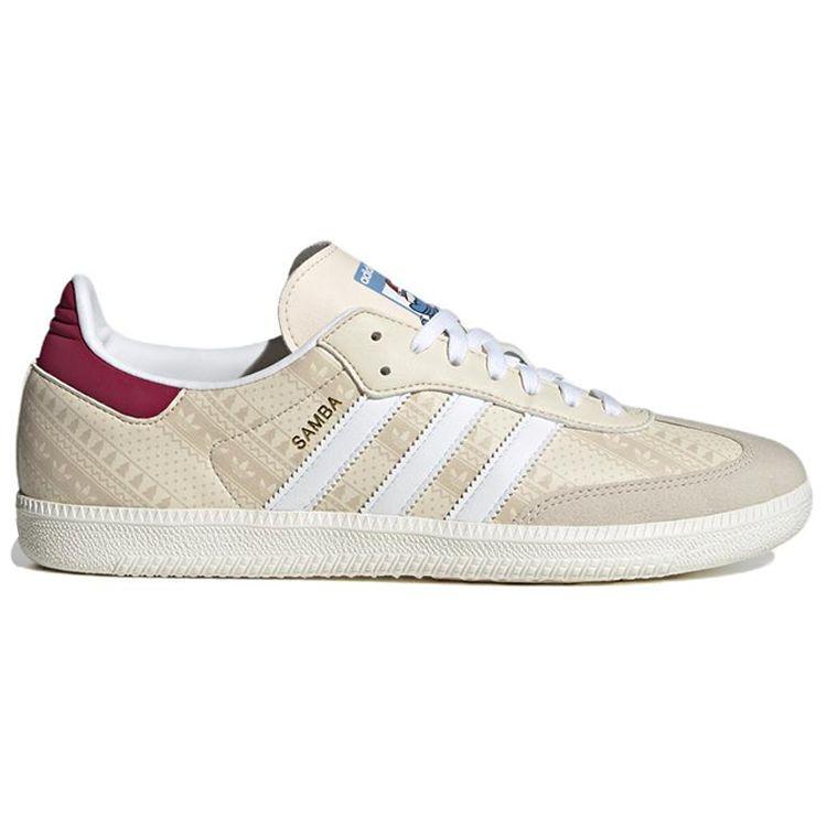 adidas Кроссовки унисекс Samba Wonder White Legacy бордовые ID4198