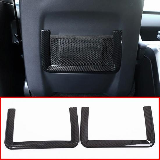 Карбоновые чехлы на спинку заднего сиденья автомобиля из углеродного волокна, накладка на рамку для Land Rover Discovery Sport Range Rover Evoque, спортивные аксессуары