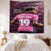 Lamin Yamal Custom Your Name Wall Decor Tapestry Art For Pet Memorial Birthdaywedding Party Backdrop Family Gift