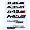 3D ABS глянцевые черные буквы A35 A45 A45S Turbo 4matic эмблема для Mercedes Benz AMG автомобильное крыло багажника сзади W176 W177 наклейка с логотипом