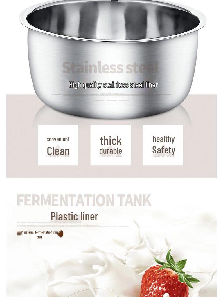 Автоматическая йогуртница, натто и рисового вина с 50 пакетиками бактериального порошка и 3 чашками - Многофункциональная бытовая мини-машина