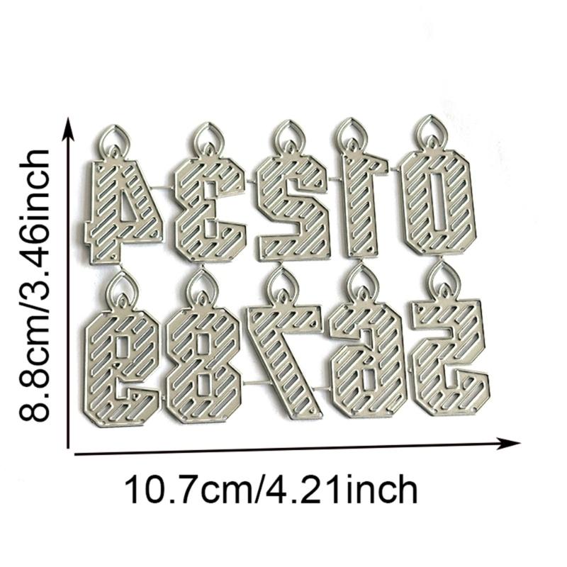 0-9 Number Cutting Dies for Photo Scrapbooking Card Making Decorations Embossing Stencils Carbon Steel Die Cuts