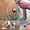 [Glass Cutter Tool] One Piece of an Adjustable Circular Glass Cutter Featuring a Suction Cup - a Metal Manual Compass-Style Tool for Cutting Glass