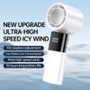 Ручной вентилятор Высокоскоростной портативный турбовентилятор Электрический вентилятор с USB-аккумулятором и цифровым дисплеем