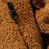 Мужское зимнее пальто плюшевое на молнии с капюшоном однотонное мягкое теплое утолщенное большого размера осеннее пальто для улицы