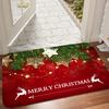 Рождественский приветственный коврик для двери, коврик для помещений и улицы, нескользящий, грязеотталкивающий, коврик для комфорта в спальне у кровати, коврик для пола в гостиной