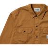 Palace Классическая рубашка на пуговицах с двумя карманами и логотипом X Carhartt WIP FW23, топы унисекс цвета хаки I032721-ХАКИ