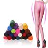 Летние колготки 20D из бархата, конфетных цветов, с усиленной ластовицей