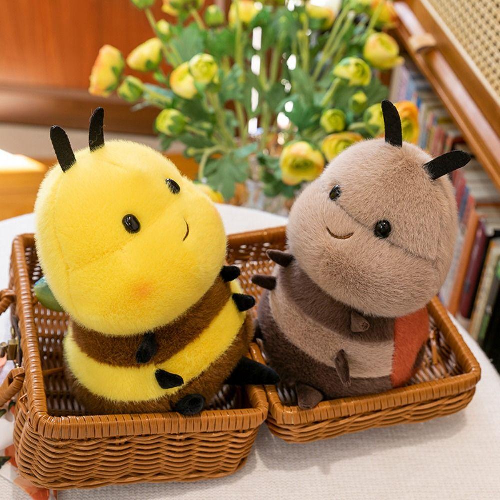 Stuffed Animal Honey Bee Plush Insect Toys Stuffed Bee Doll Fluffy Little Bee Bee PLushie Kids Toy