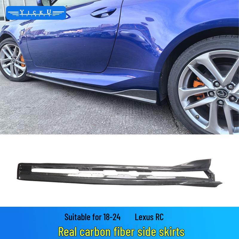 Комплект обвеса из углеволокна для Lexus RC: Передний сплиттер, задний диффузор, боковые юбки и заднее антикрыло (2015-2024 гг.)
