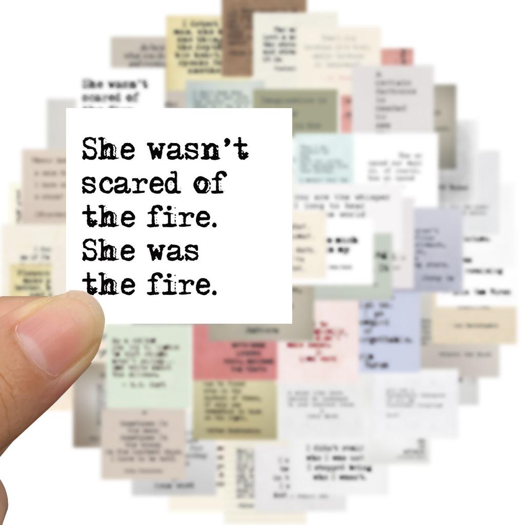 60 New Styles of Retro Celebrity Quotes Graffiti Stickers for Decorating Suitcases DIY Personalized Waterproof Stickers