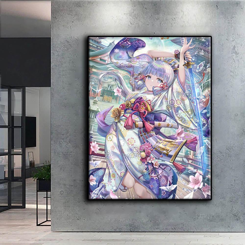 5D Алмазная картина Genshin Игровой персонаж DIY Алмазная вышивка Горный хрусталь Украшение дома