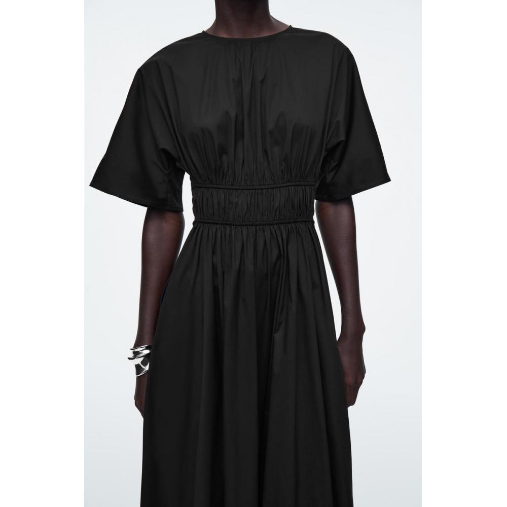 COS Платье миди с открытой спиной Japan Gather