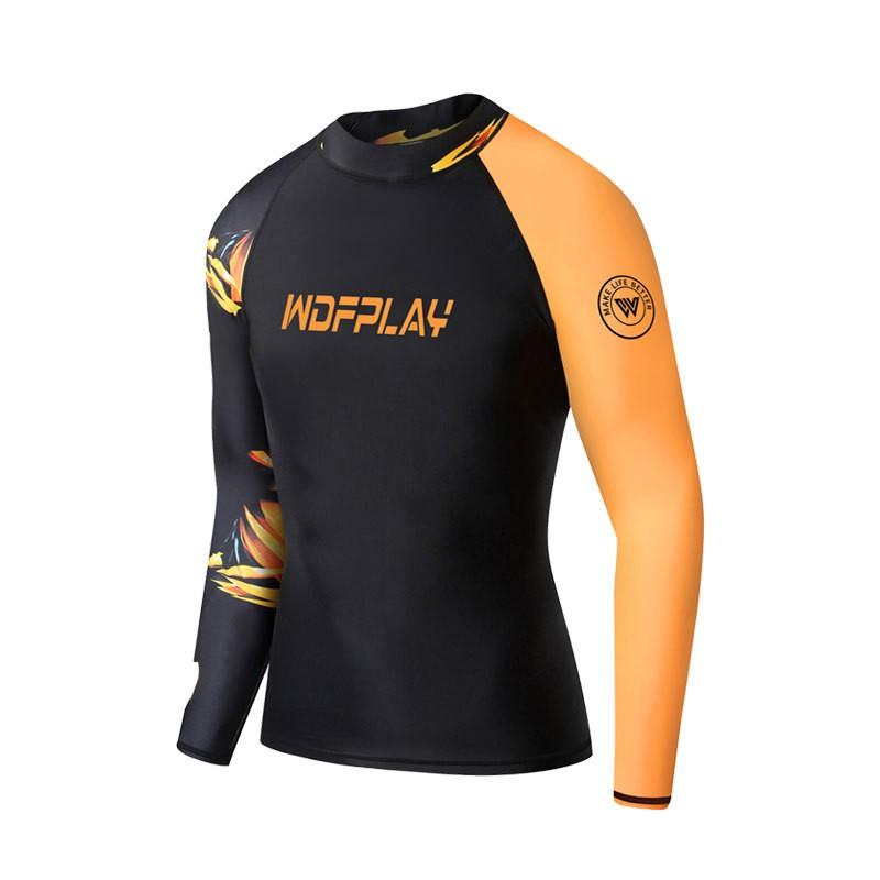 Mens UV Protection Rash Guard Set Long Sleeve Top Pants Quick Dry Wetsuit Surfing Diving Swimming