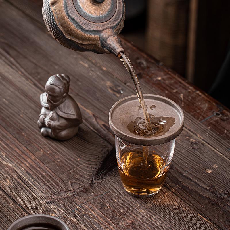 Японская грубая керамика ручной работы чайник для подогрева керамический ретро-чайник подставка для свечи держатель для чайника чайник для кунг-фу чайный сервиз