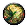 Hummingbird Flower Pattern Window Glass Sticker Anti-collision Decorative Film  Home&Office