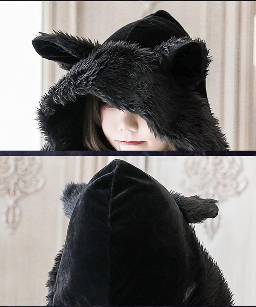 [milky time] Костюм Летучей Мыши на Хэллоуин Костюм Вампира Дьявола для Взрослых с Набором Сетчатых Чулков (XL)