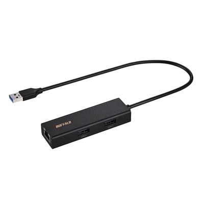 Док-станция Buffalo Gigabit USB Адаптер LAN Проводной LAN USB-хаб Японский производитель Черный USB Type-A USB3.2 (Ген1) ЛУД-У3-AU101BK/N