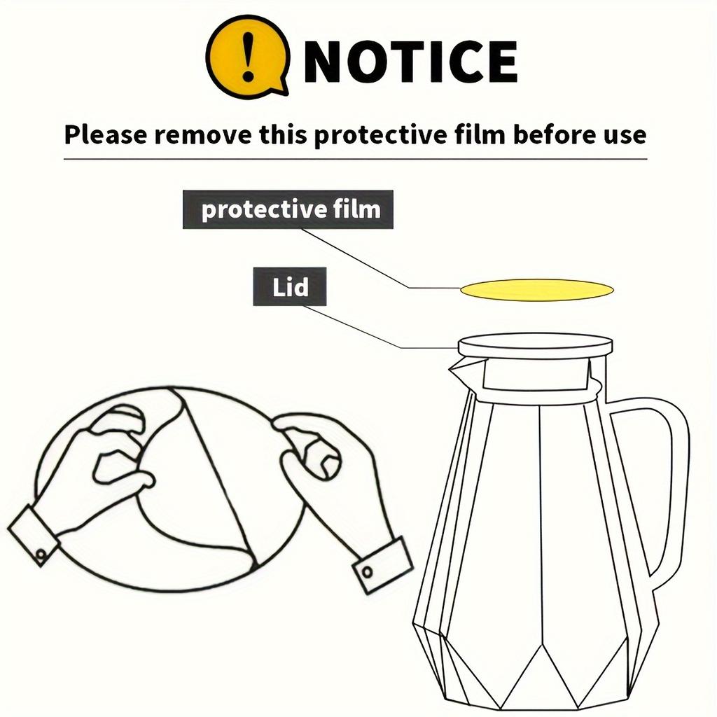 Набор геометрических стеклянных кувшинов и стеклянных чашек 1800 мл/60,87 унций кувшина для напитков и 4 чашек для воды по 350 мл/11,84 унций Термостойкий чайный сервиз Домашний декор Декор комнаты