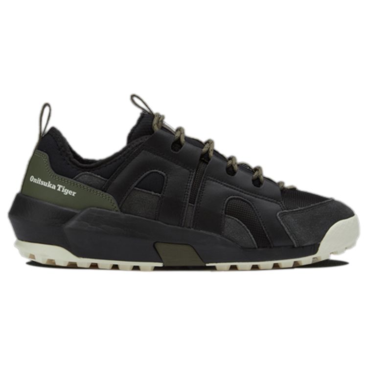 ONITSUKA TIGER Performove Ткань Синтетическая кожа Удобная Спортивная Повседневная одежда Прочная Обувь для образа жизни с низким верхом Унисекс кроссовки Черный 1183B897-002