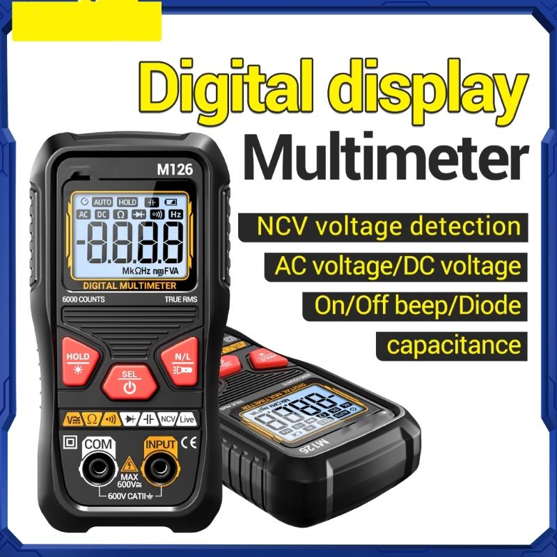 Auto Ranging Digital Multimeter with Live Wire Detection Backlit Screen Ergonomic Design Electric Measurement Device