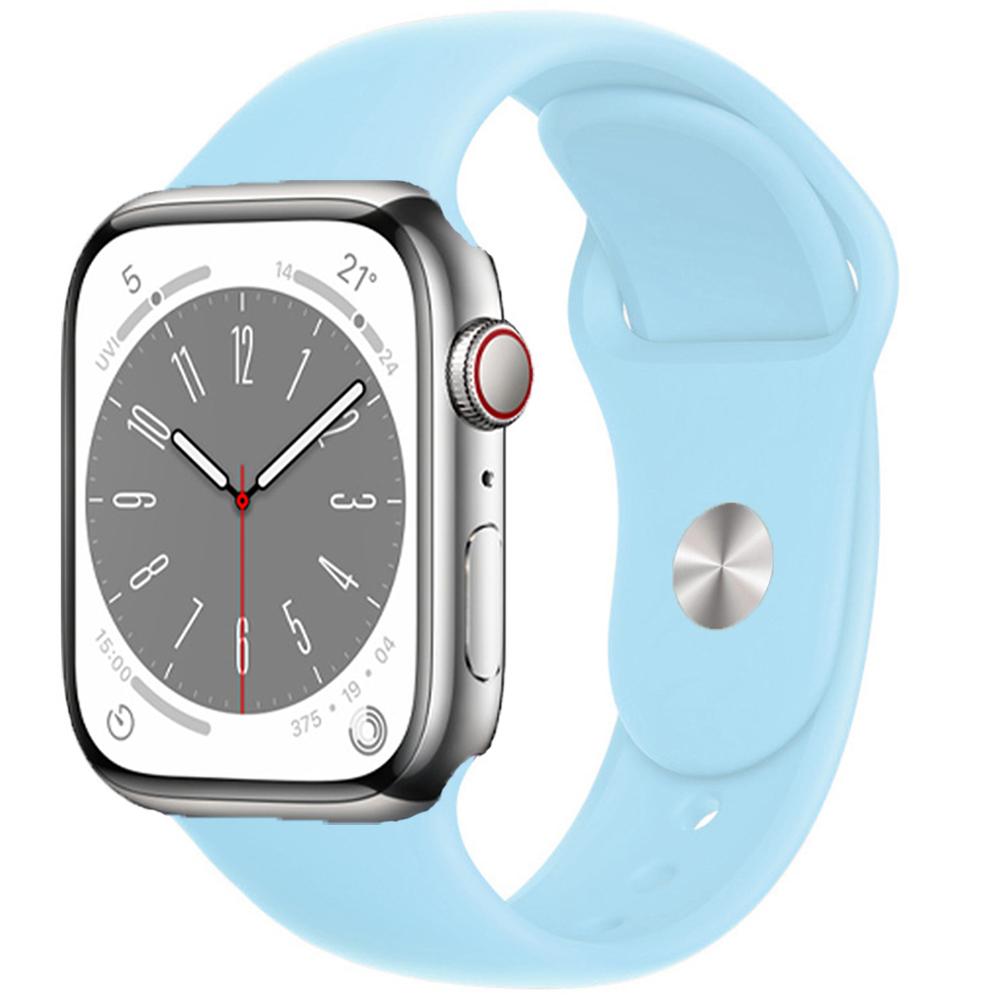 Силиконовый ремешок для Apple Watch Band 49 мм, 45 мм, 44 мм, 42 мм, 41 мм, 40 мм, 38 мм, ремешок для часов, браслет, ремешок iWatch Series 8, 7, 6, 5, 4, 3 SE, ремешок