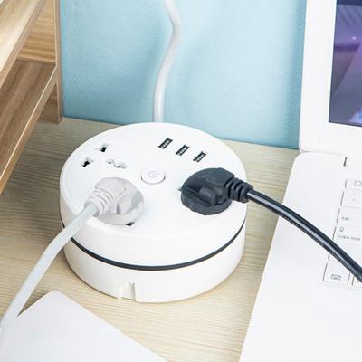 Вилка питания Великобритании 3 розетки 3 полосы с USB A 2500 Вт 10 А Мульти