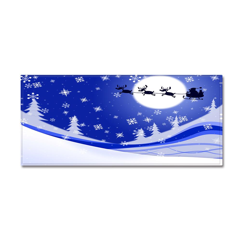 Christmas Household Bathroom Absorbent Non-Slip Mat Living Room Kitchen Sand Carpet Doormat Long Floor Mat
