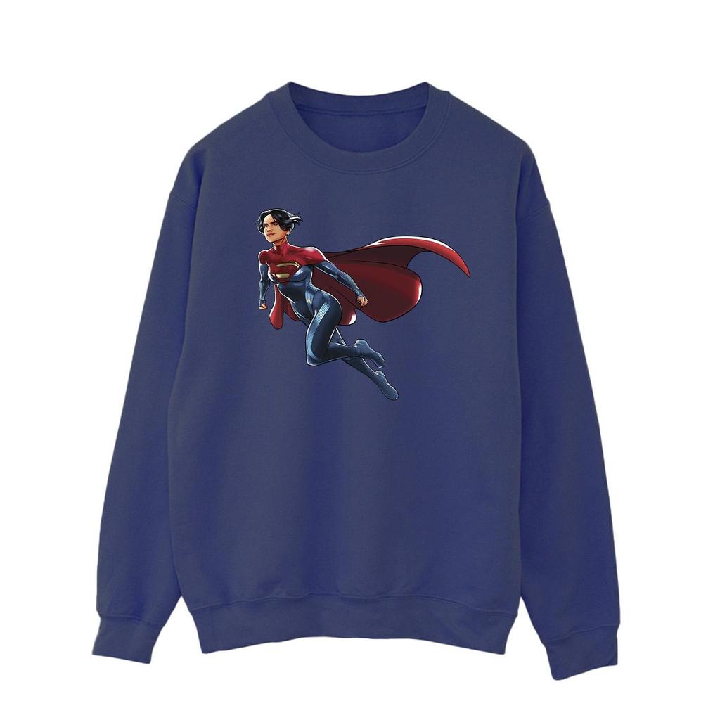 DC Comics Mens The Flash Supergirl Sweatshirt