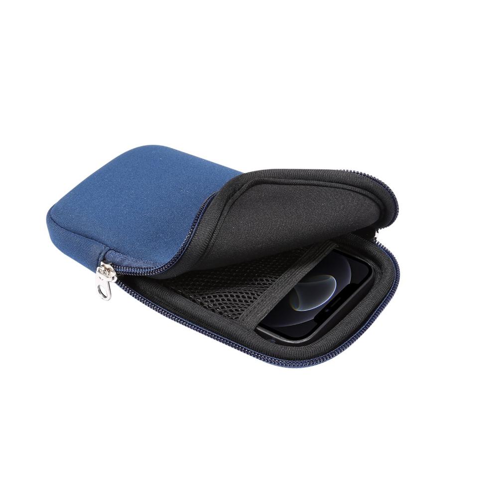 Inch Power Bank Storage Organizer With Hanging Neck Neoprene Bag Mobile Phone Bag Earphone Bag