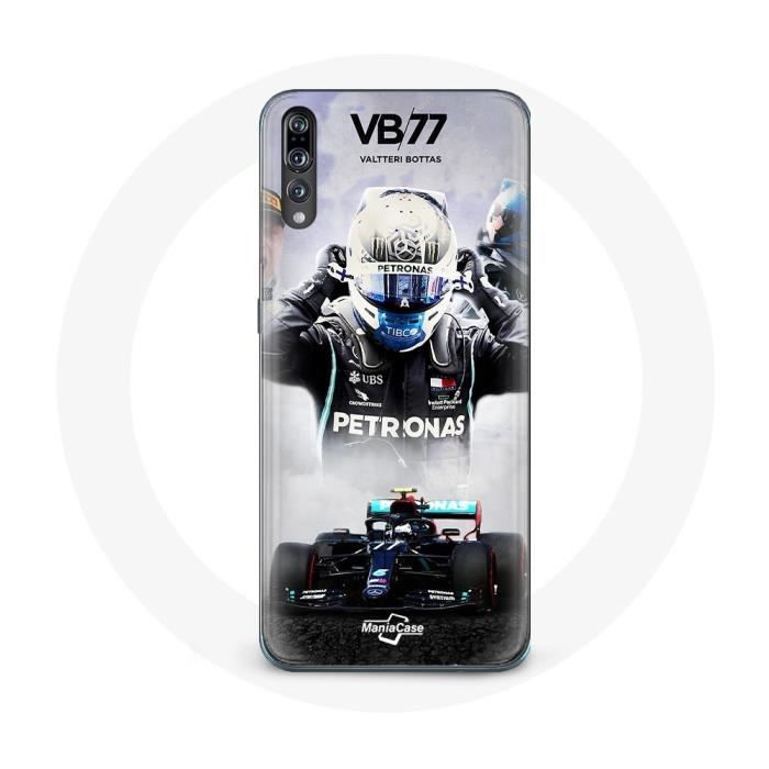 Coque - Huawei - P20 - Formule 1 - Valtteri Bottas - Noir - Souple