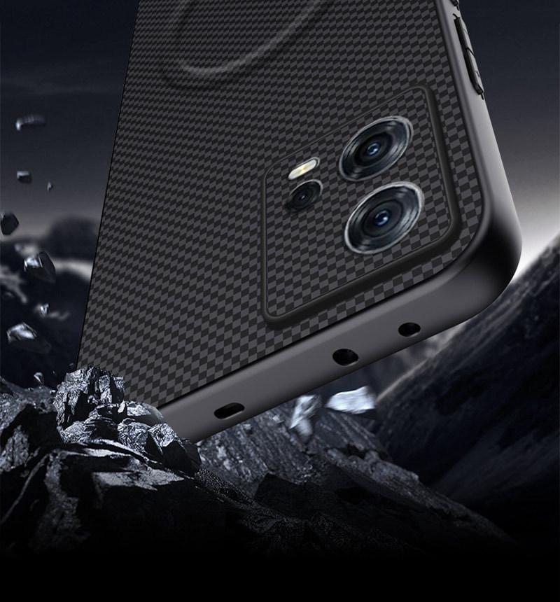 Полностью закрывающий защитный чехол для телефона Motorola S30 Pro с магнитной застежкой и текстурой под марку