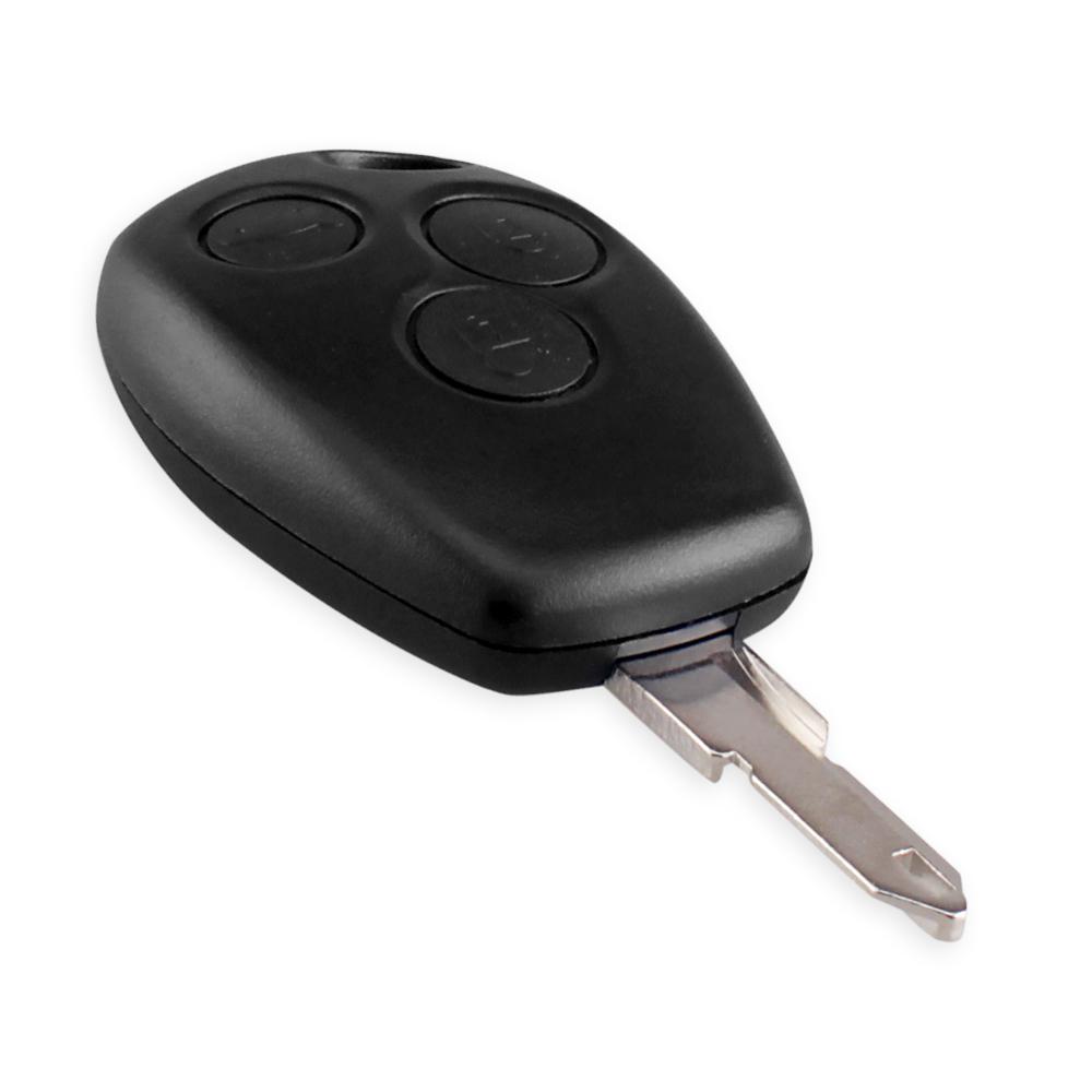 KEYYOU Remote Key Shell Case Cover 3 Buttons for Renault Duster Logan Fluence Clio Vivaro Master Traffic Kangoo Megane Laguna