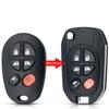 Сменный корпус дистанционного ключа автомобиля, модифицированный откидной 3-кнопочный брелок TOY43, чехол для Toyota Tacoma HIGHLANDER SEQUOIA Sienna Tundra