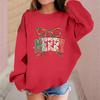 Children's Fashionable Casual Long-sleeved Loose Christmas Print Pullover Sweatshirt