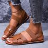 Мода Модные Женские Сандалии с Открытым Носком Пляжная Обувь Круглый Носок Эластичная Лента Плоские Женские Сандалии Удобная Роскошная Женская Обувь