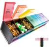 Ultimate Weekly Pill Organizer XXL 7-Day AM/PM Case with Jumbo Compartments BPA-Free Medicine Case for Fish Oils & Vitamins