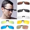 Portable Polarized Mirrored UV400 Clip-on Lens Sunglasses for Driving Fishing