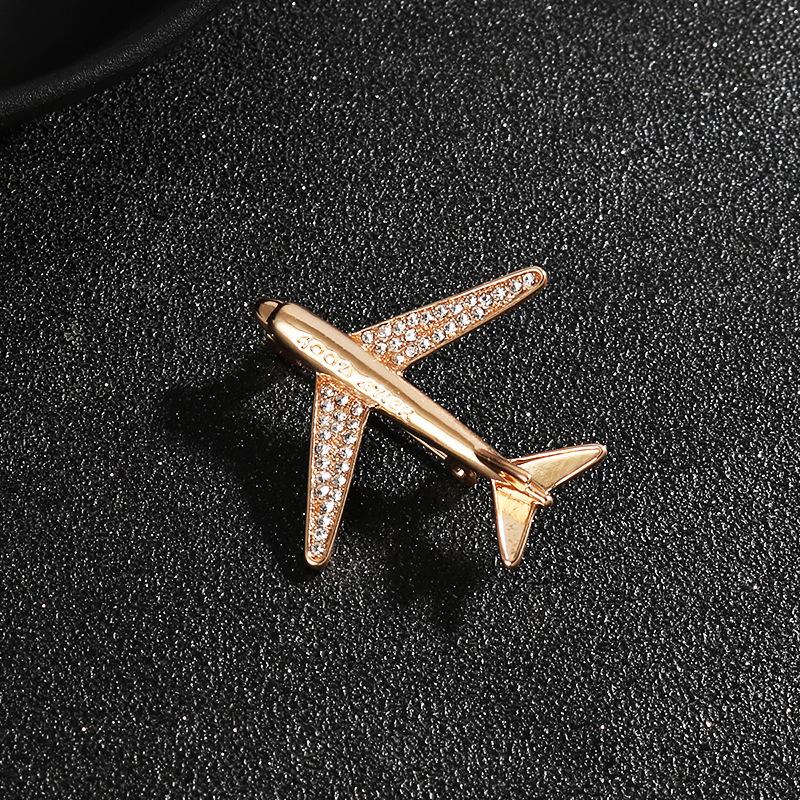 New Fashionable Airplane Brooch Is Versatile High-end and Sophisticated It Is A Men's Decorative Accessory A Suit Brooch and A Brooch for Trendy Men