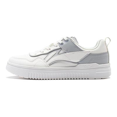 Qingyun Classic Casual Non-Slip Shock Absorbing Low Top Skate Shoes Women sneakers White Gray AGCU388-1