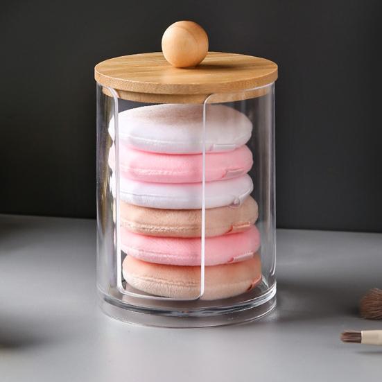 Коробка для хранения ватных палочек, органайзер с крышкой, прозрачный дизайн, многоцелевые ватные шарики