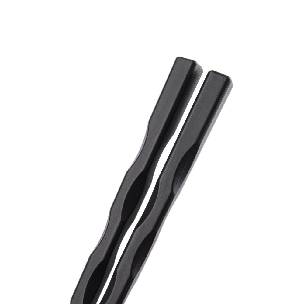 1 Pair Chinese Kitchen Portable Non-slip Japanese Sushi Chopsticks Alloy