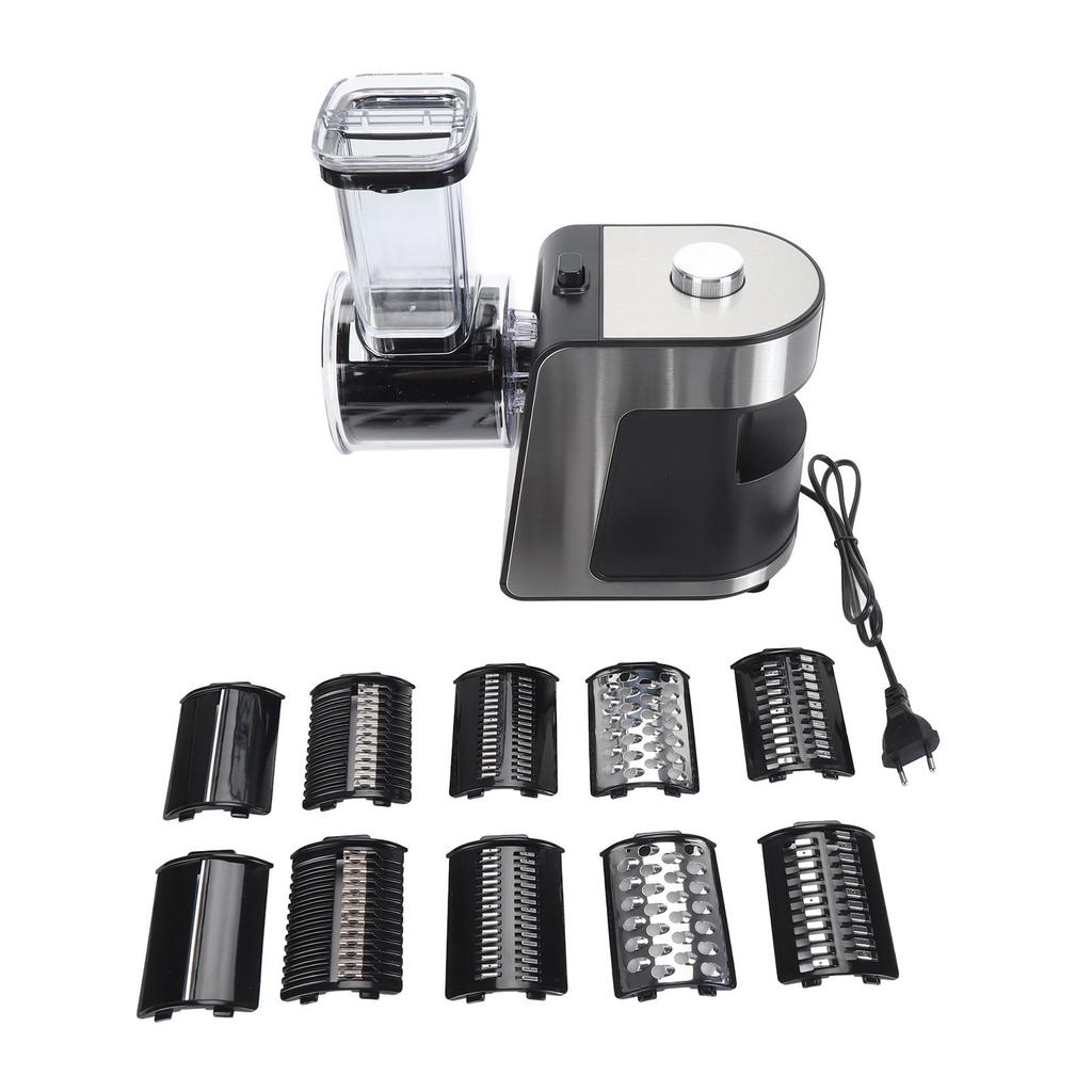1000W Electric Cheese Grater Stainless Steel Blades Electric Vegetable Cutter Salad Maker One Touch
