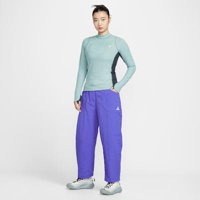 Nike ACG Casual Pants Women's Cyan Stone Blue/Black/Mountain White Mod