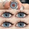 Новейшие цветные контактные линзы, однотонные синие контактные линзы для глаз, косметические зрачки, ежегодный макияж глаз