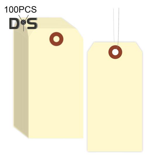 100 шт. пустые этикетки для доставки с проволочными бирками для еды, одежды, вина, этикетки для маркировки инвентаря, поделок