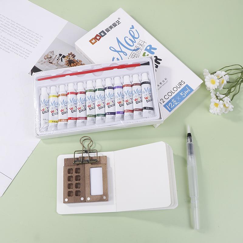 Карманный набор акварельных красок для путешествий, Крошечный набор акварельных красок, Мини-набор акварельных красок, Мини-портативный набор акварельных красок для путешествий