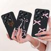 Модный Чехол с Буквой для Телефона Motorola Signature XT2603-2 Задняя Крышка для Motorola Signature 5G Мягкие Черные Силиконовые Чехлы